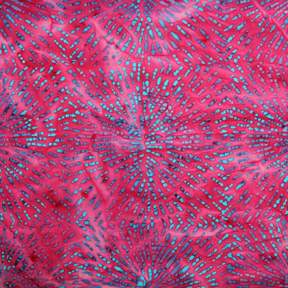 Tissu impression batik Tika Fuchsia
