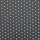 Tissu coton imprimé Pois et Etoiles Turquoise