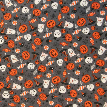 Tissu coton Oeko-Tex Halloween Kasper