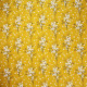 Tissu coton Oeko-Tex imprimé Fleurs Moutarde