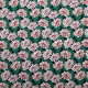 Tissu coton Oeko-Tex Nénuphar Vert / Rose