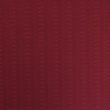 Tissu polyester Tressé Bordeaux