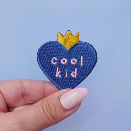 Patch thermocollant Malicieuse® Cool Kid Bleu