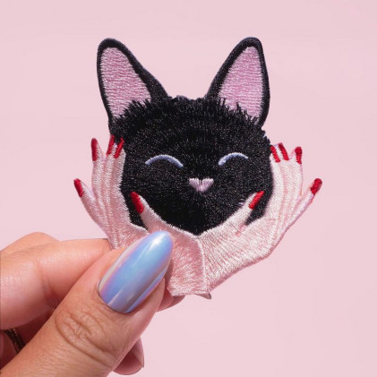 Patch thermocollant Malicieuse® Chat Câlin Noir