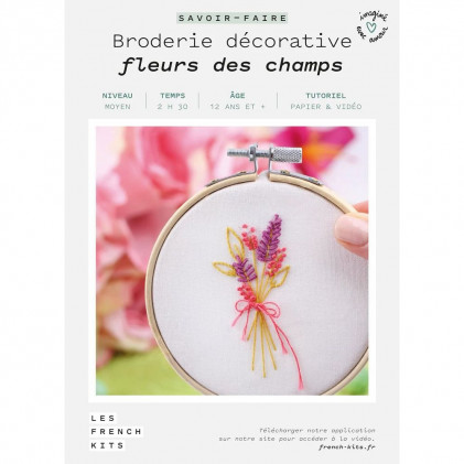 French Kit de broderie Fleurs des champs