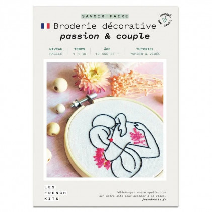 French Kit de broderie Passion & couple