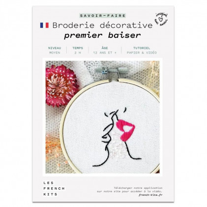 French Kit de broderie Premier baiser