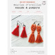 French Kit DIY Boucles d’oreilles Noeuds & Pompons