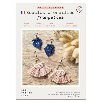 French Kit DIY Boucles d'oreilles Frangettes