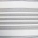 Tissu voilage effet lin Rayures 300cm plombé Blanc / Noir