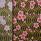 Tissu coton imprimé Cerisier Noir / Rouge / Jaune