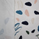 Tissu jersey de coton imprimé Lapins Blanc / Bleu