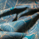 Tissu toile imprimée feuilles Alocasia Vert