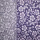 Tissu popeline Oeko-Tex imprimé Millefleurs violet