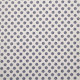 Tissu coton imprimé Barre Blanc / Bleu marine