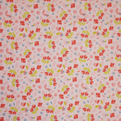 Tissu coton Oeko Tex imprimé Petites fleurs