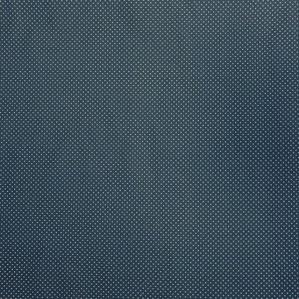 Tissu coton enduit Oeko-Tex Pois Bleu canard