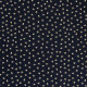 Tissu coton imprimé Petits motifs Bleu marine