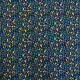 Tissu coton Oeko-Tex imprimé Feuilles Bleu marine