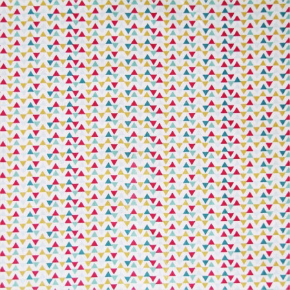 Tissu coton imprimé Triga  Multicolore