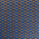 Tissu Noël coton imprimé Paons Oeko-Tex Bleu marine