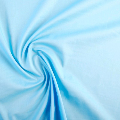 Tissu coton extensible Clappi   Bleu ciel