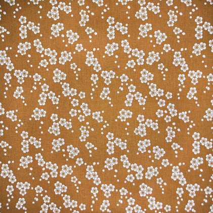 Tissu coton imprimé Cherry Jaune