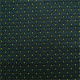 Tissu coton imprimé Doucet  Bleu canard / anis