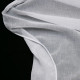 Tissu voilage effet lin plombé 300cm Linette Blanc