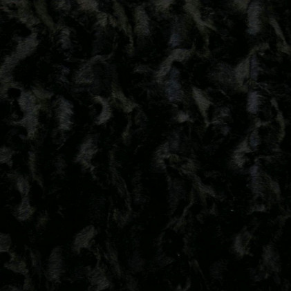 Tissu fourrure synthétique Stain Noir