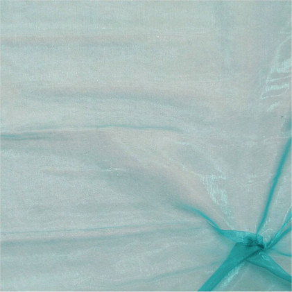 Tissu Organza Zarina Bleu turquoise