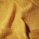 Tissu double gaze de coton Fil Lurex Jaune moutarde
