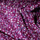 Tissu popeline Oeko-Tex imprimé Floral Violet aubergine