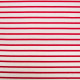 Tissu jersey Marinière Blanc / Rouge
