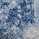 Tissu imprimé tie and die Leaves Bleu / Blanc