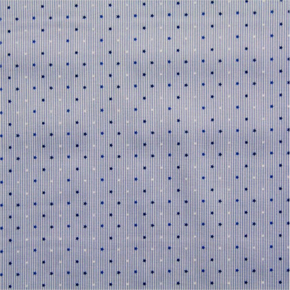 Tissu coton imprimé Starly Bleu