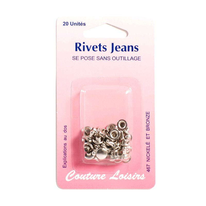 Boutons à riveter jeans lauriers 17 mm - Prym