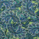 Tissu rayonne imprimé Cachemire placé Vert / Bleu