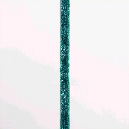 Galon lurex 10 mm Bleu turquoise