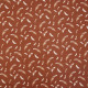 Tissu coton BIO Plume Terracotta