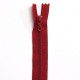 Fermeture Eclair nylon non séparable 50 cm  Col. 850 Rouge