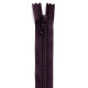 Fermeture Eclair nylon non séparable 50 cm  Col. 881 Violet prune