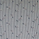 Tissu coton imprimé Bow Blanc / Bleu