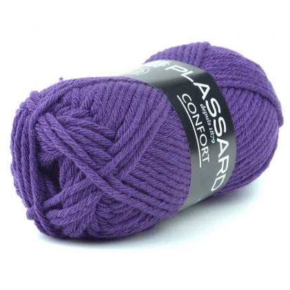 Pelote de laine Plassard Confort Violet