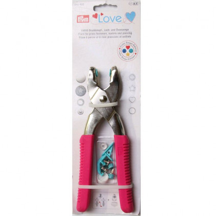 Prym Love Pince Vario fuchsia + outils Color Snaps - Self Tissus