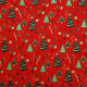 Tissu coton Noël Nova Rouge / Vert