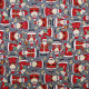 Tissu patchwork Santa Gris
