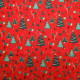 Tissu coton de Noël Chrismas tree Rouge