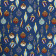 Tissu Noël imprimé Boules de Noël Oeko Tex Bleu marine