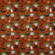 Tissu coton Halloween BIO Jocker Orange